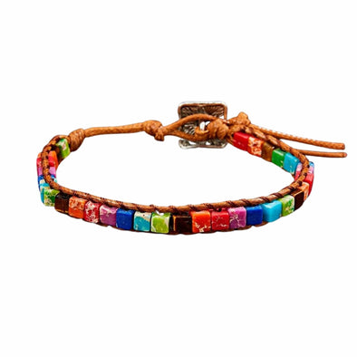 SIMPLE Stone Multicolor Single Bracelet