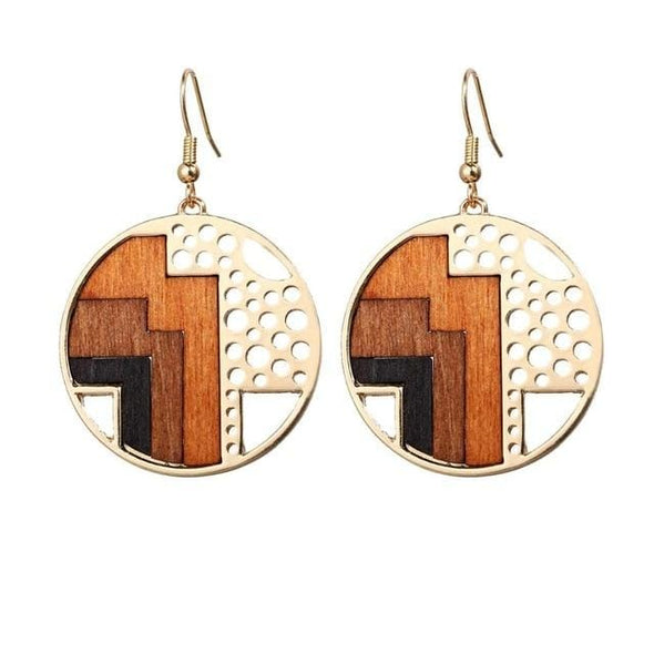 SIMPLE Natural Wooden Earrings