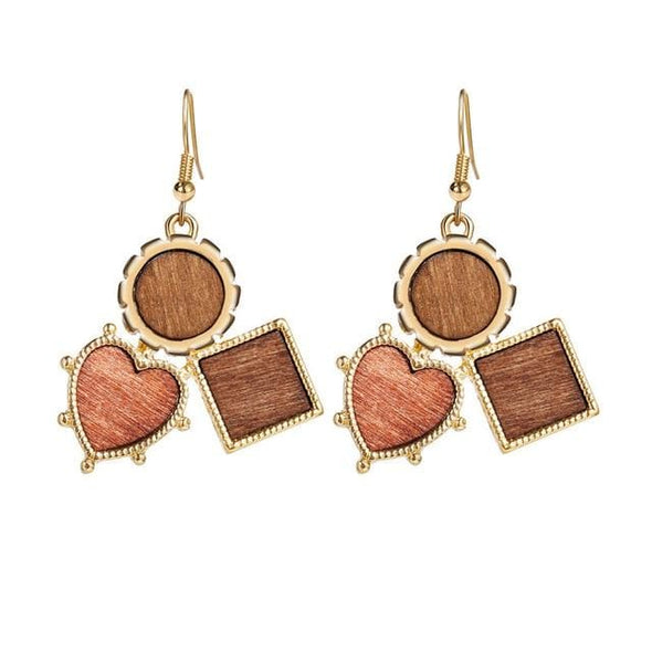 SIMPLE Natural Wooden Earrings