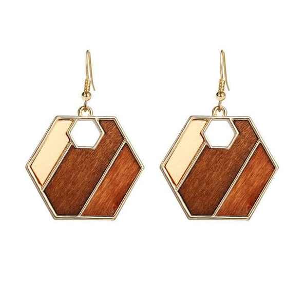 SIMPLE Natural Wooden Earrings