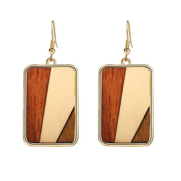 SIMPLE Natural Wooden Earrings