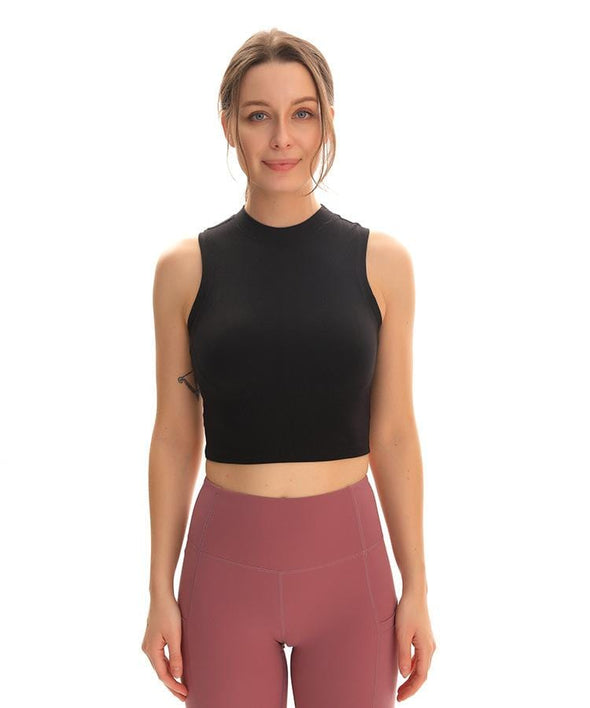 BALANCE High Neck Crop Top Tank